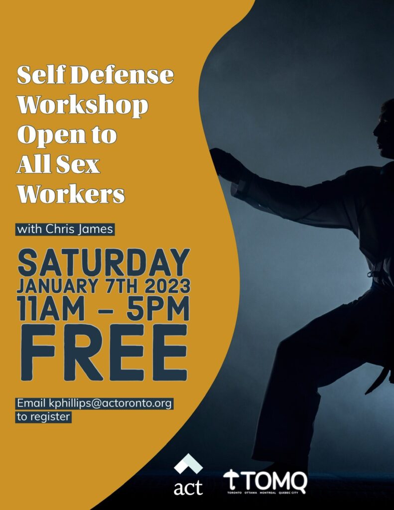 self defense workshop poster